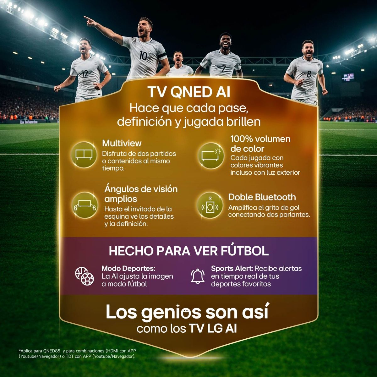 LG - Televisor | LG | 55 pulgadas | 4K Ultra HD | QNED | 55QNED80ASAAWC