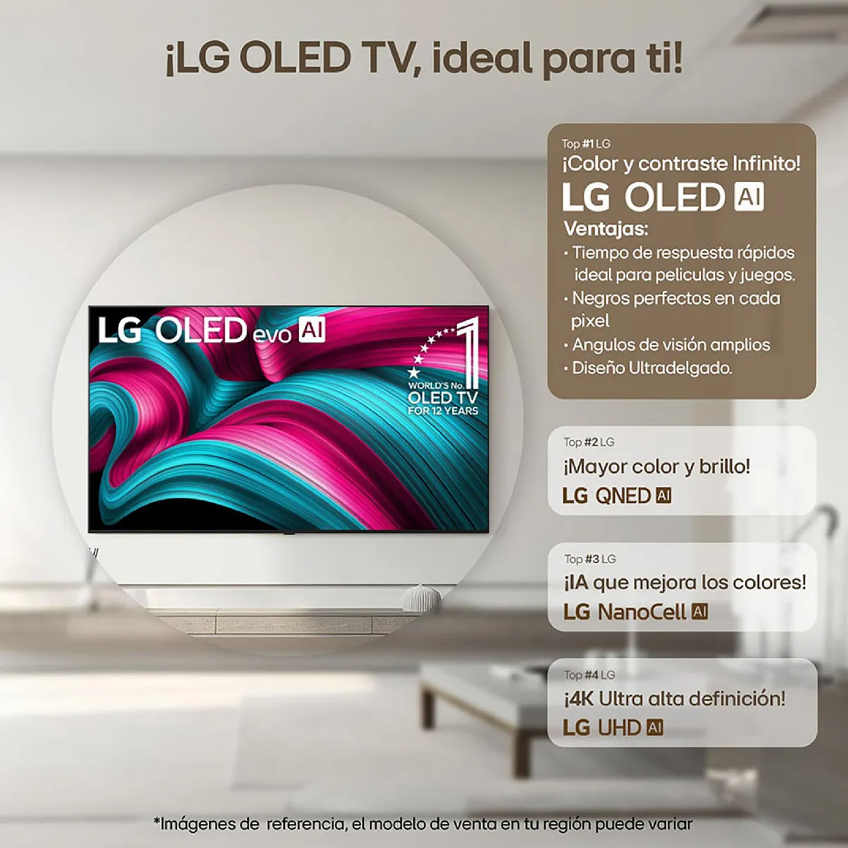 LG - Televisor | LG | 83 pulgadas | 4K Ultra HD | OLED | OLED83C5PSAAWC
