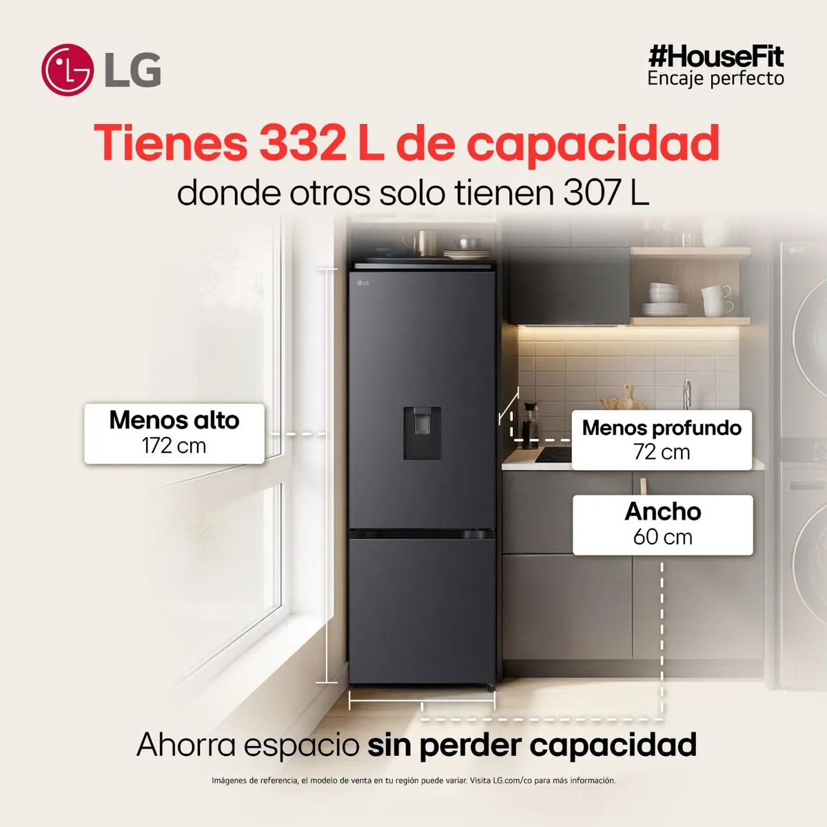 LG - Nevera Congelador inferior LG 332 lt Netos GB34WPM