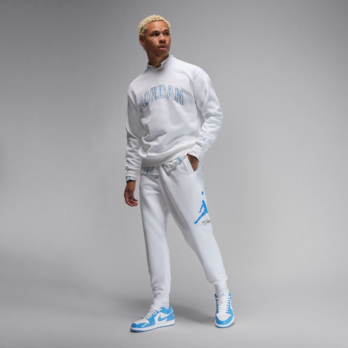 NIKE - Tenis Nike Moda Air Jordan 1 Low Se Hombre Blanco