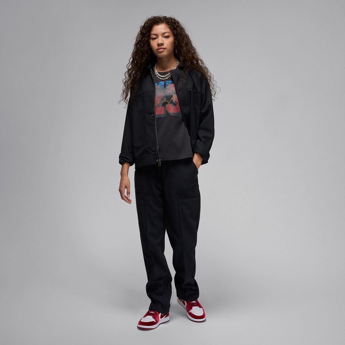 NIKE - Tenis Nike Moda Air Jordan 1 Mid Se Mujer Blanco