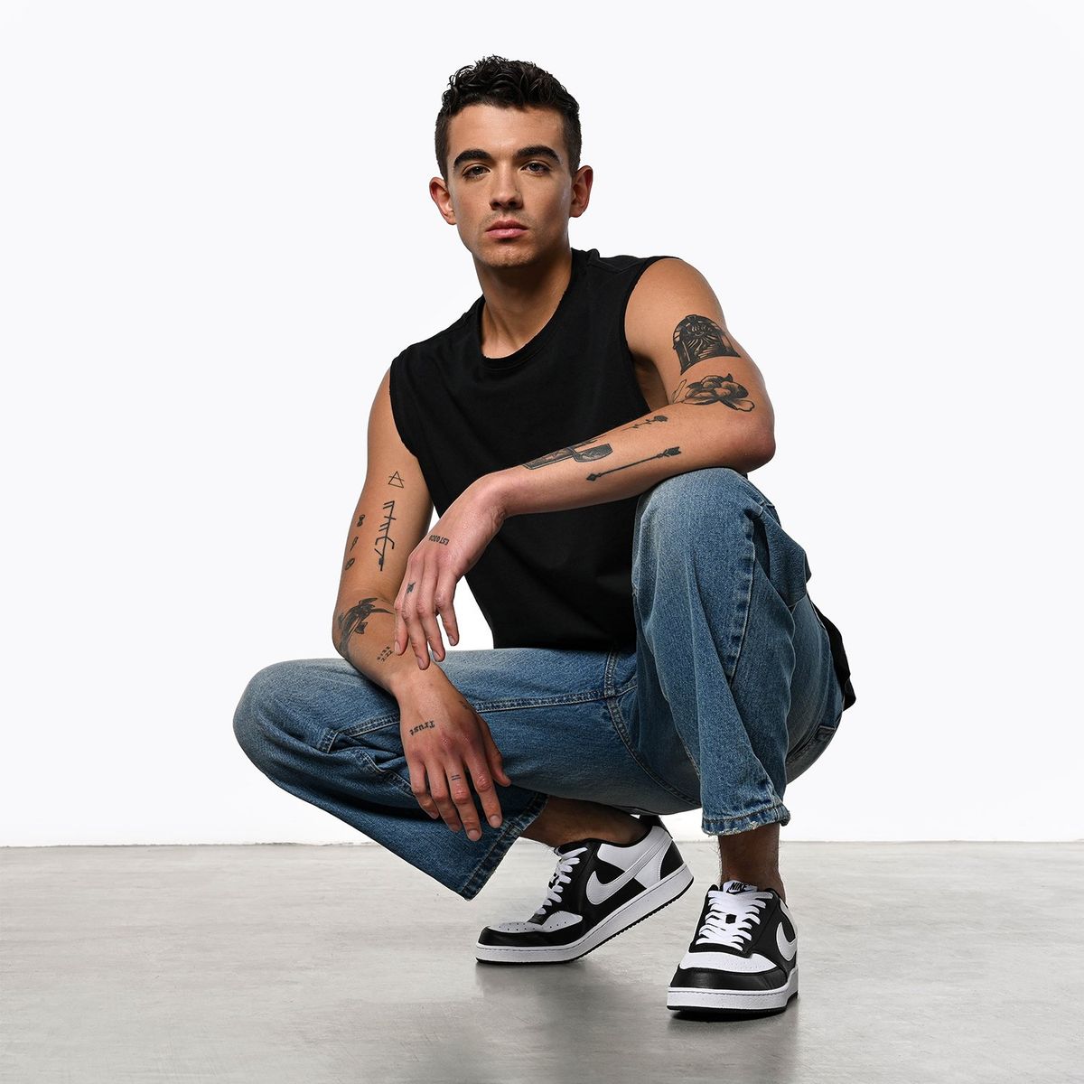 NIKE - Tenis Nike Moda Court Vision Low Next Nature Hombre Negro