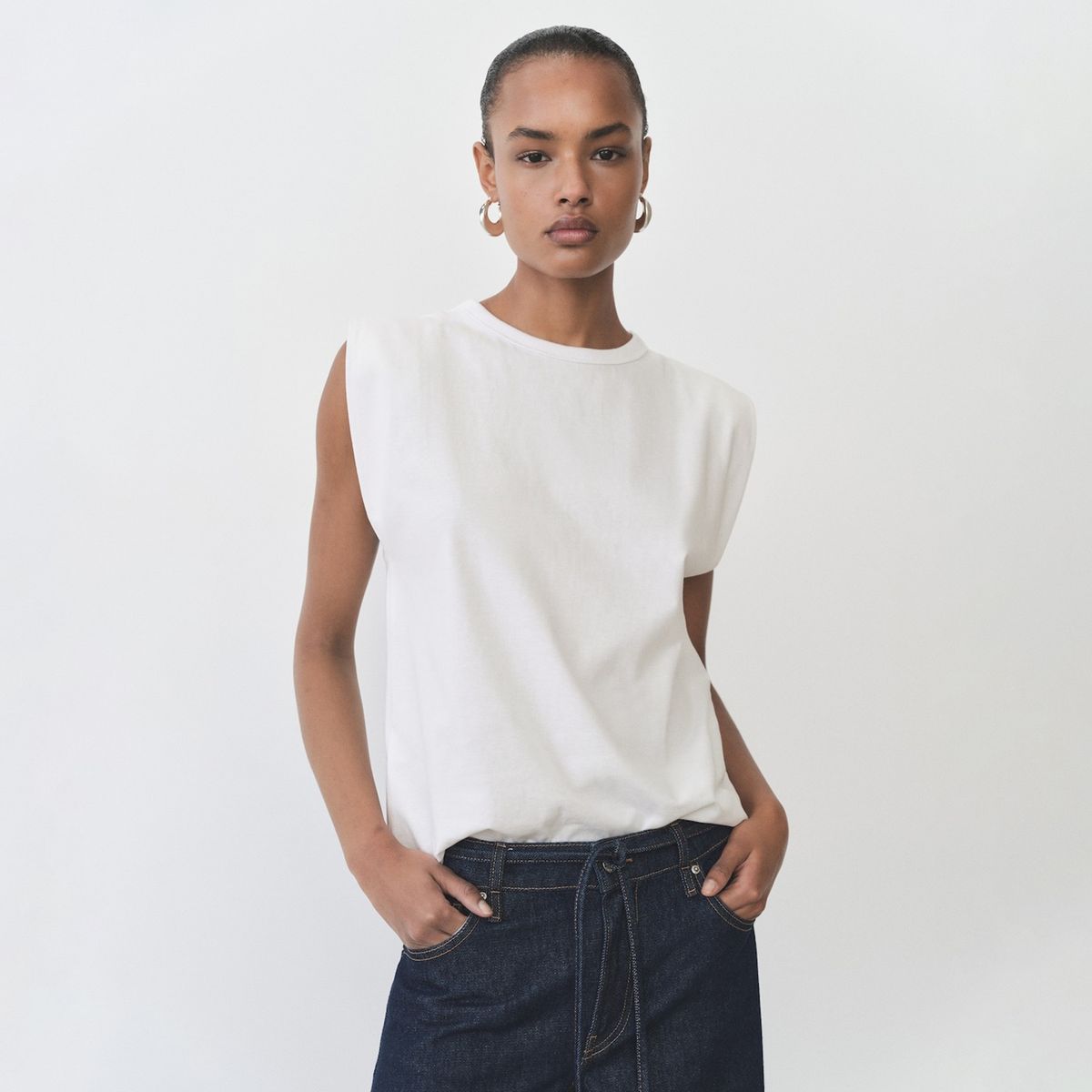 MANGO - Camiseta Mujer Manga corta MANGO