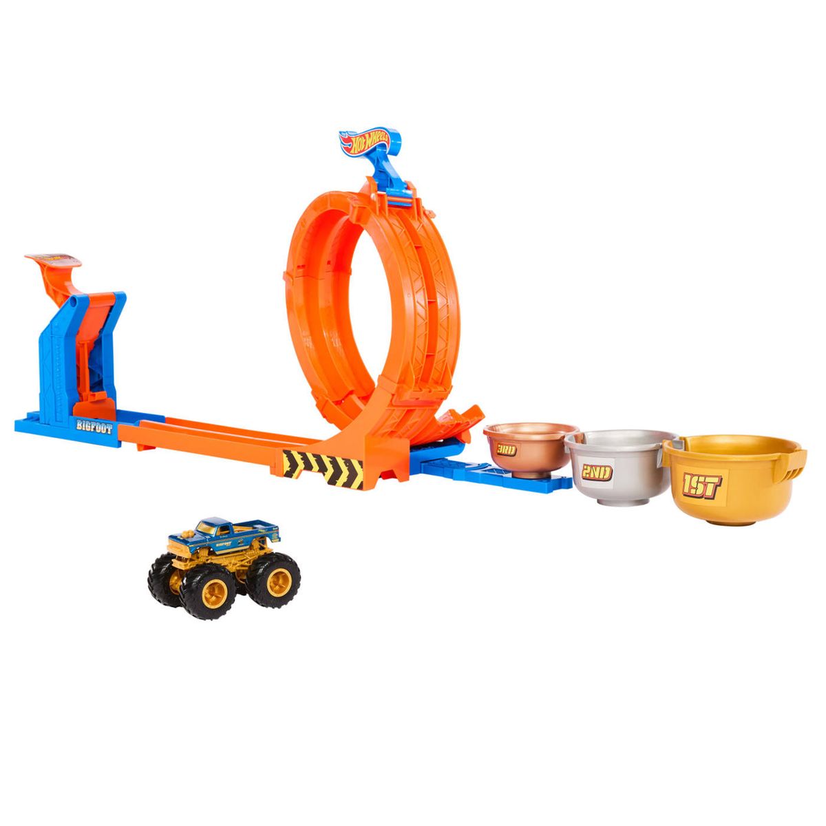 HOT WHEELS - Pista de carro Hot Wheels: Monster Truck trofeo challenge