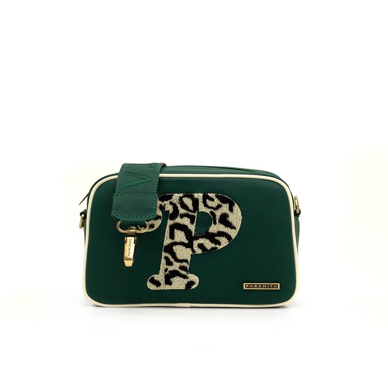 PARCHITA - Bolso Parchita Mujer Cruzada Adela Verde Oscuro 