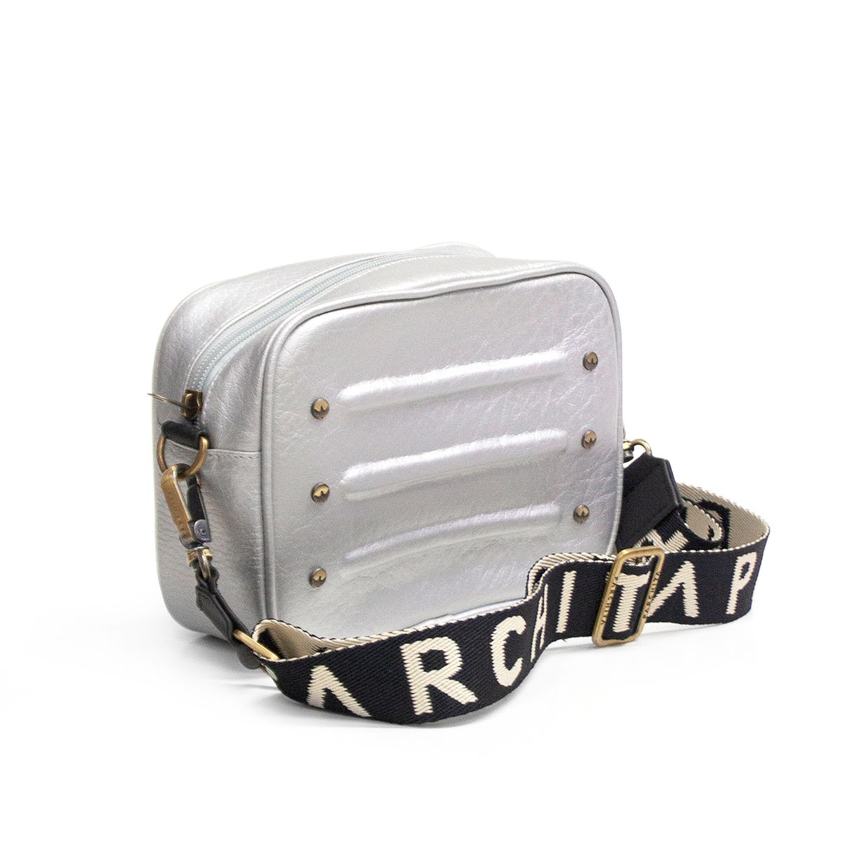 PARCHITA - Bolso Parchita Mujer Cruzada Nuba Plata
