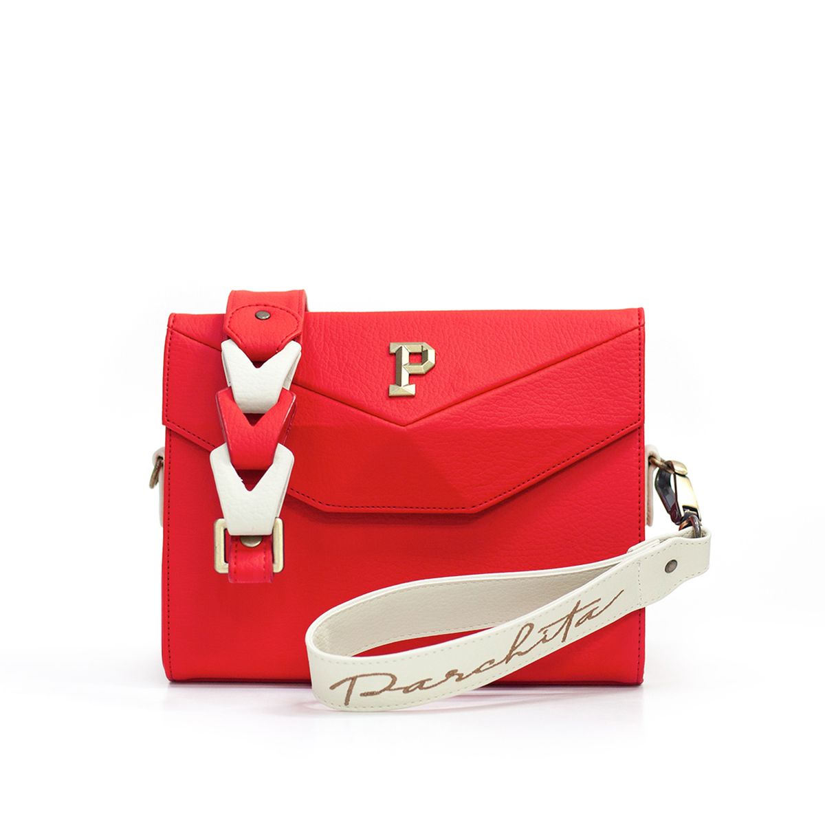 PARCHITA - Bolso Parchita Mujer De Hombro Mini Anny Rojo