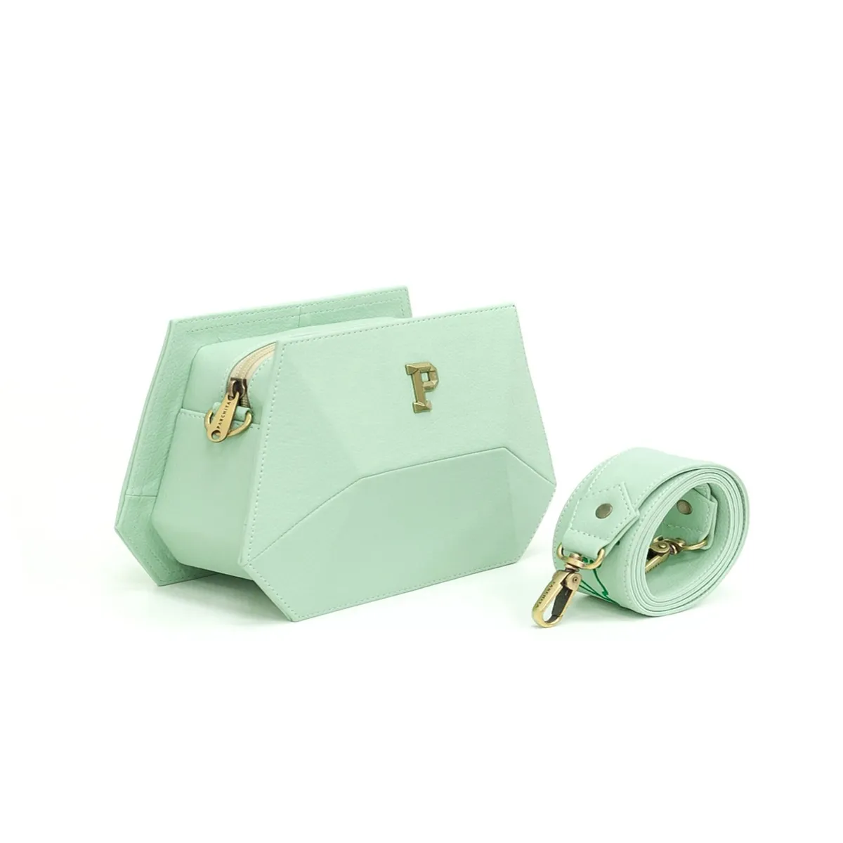 PARCHITA - Bolso Parchita Mujer De hombro Mini Simona Verde Menta