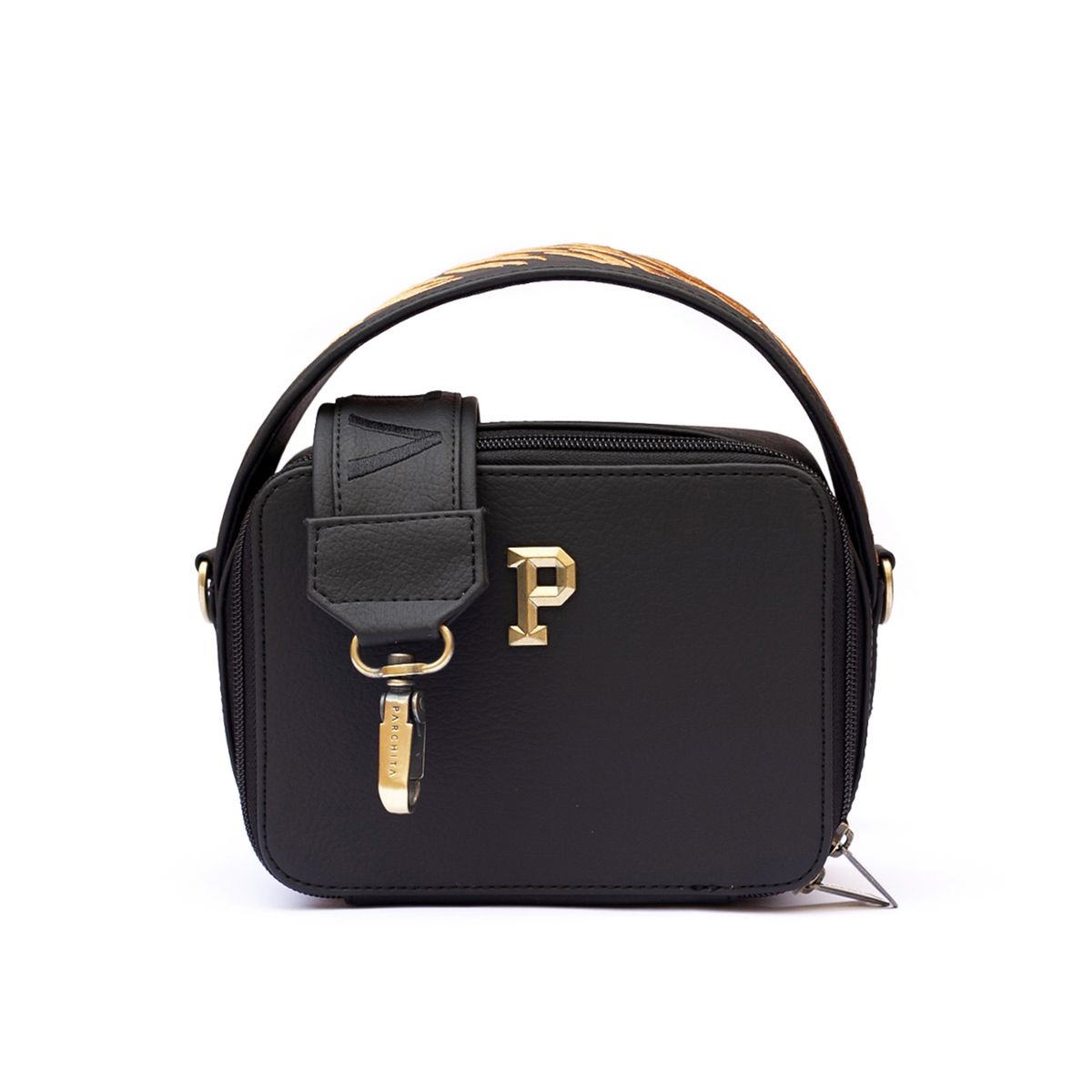 PARCHITA - Bolso Parchita Mujer De Mano Petit vibra  Negro