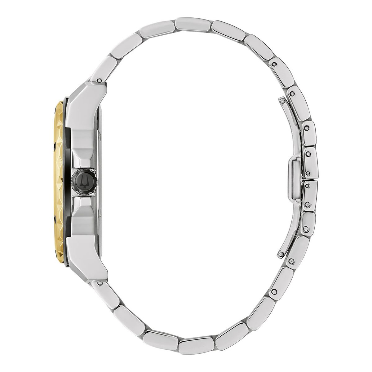 BULOVA - Reloj Bulova Hombre Diamond. Reloj Acero Inoxidable Plateado 98D175