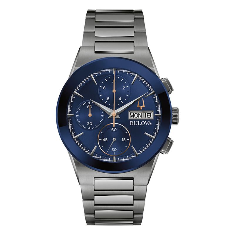 BULOVA - Reloj Bulova Hombre Modern. Reloj Acero Inoxidable Gris 98C143