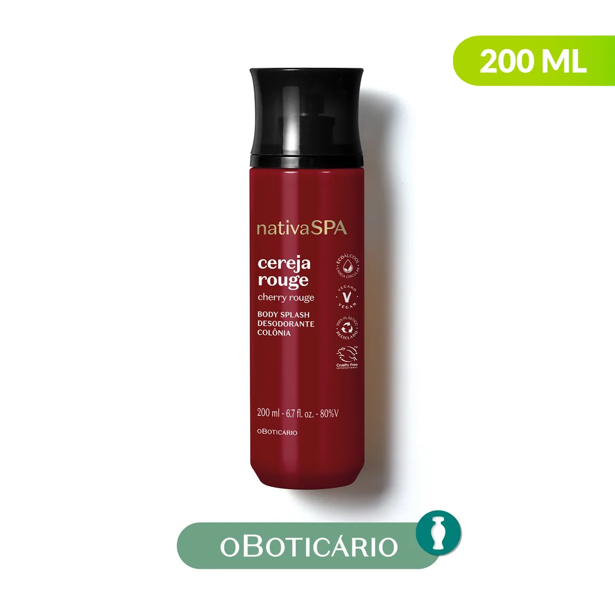 NATIVA SPA - Perfume Mujer Nativa Spa O Boticario Cereja Rouge 200 ml Body splash 
