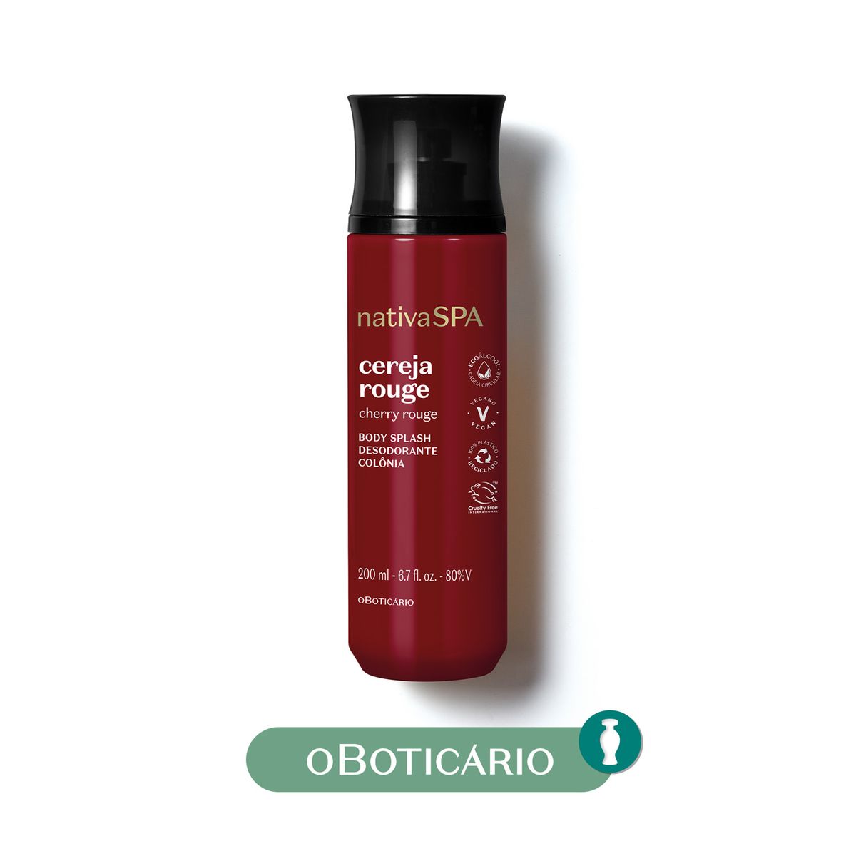 NATIVA SPA - Perfume Mujer Nativa Spa O Boticario Cereja Rouge 200 ml Body splash 