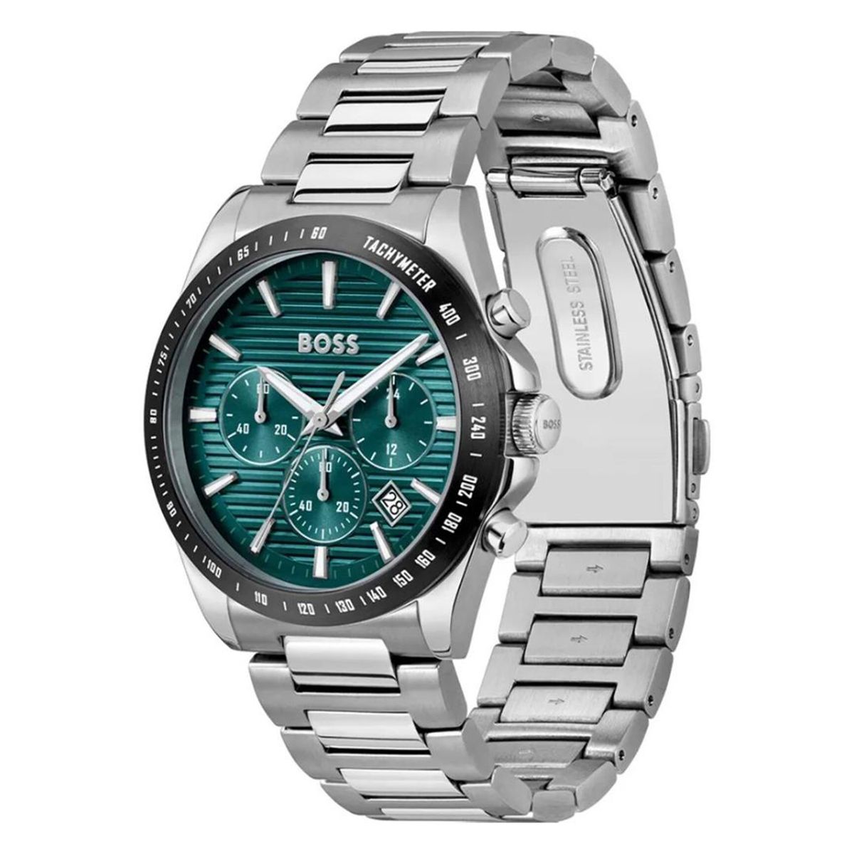 HUGO BOSS - Reloj Hugo Boss Hombre strike . Reloj Acero Inoxidable Plateado
