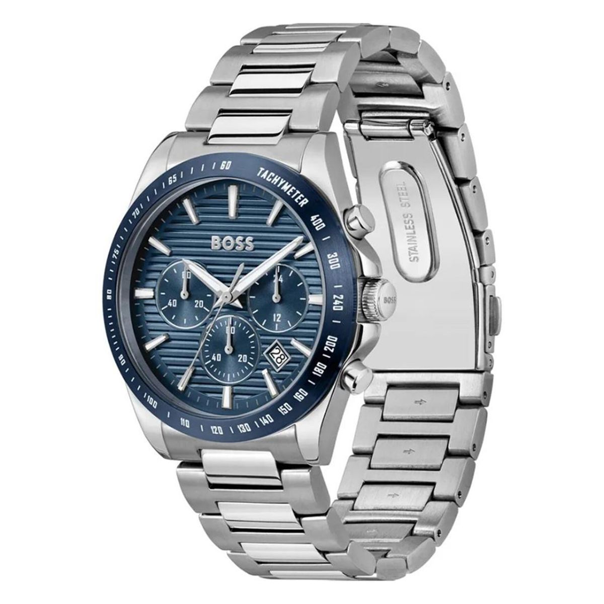 HUGO BOSS - Reloj Hugo Boss Hombre strike . Reloj Acero Inoxidable Plateado