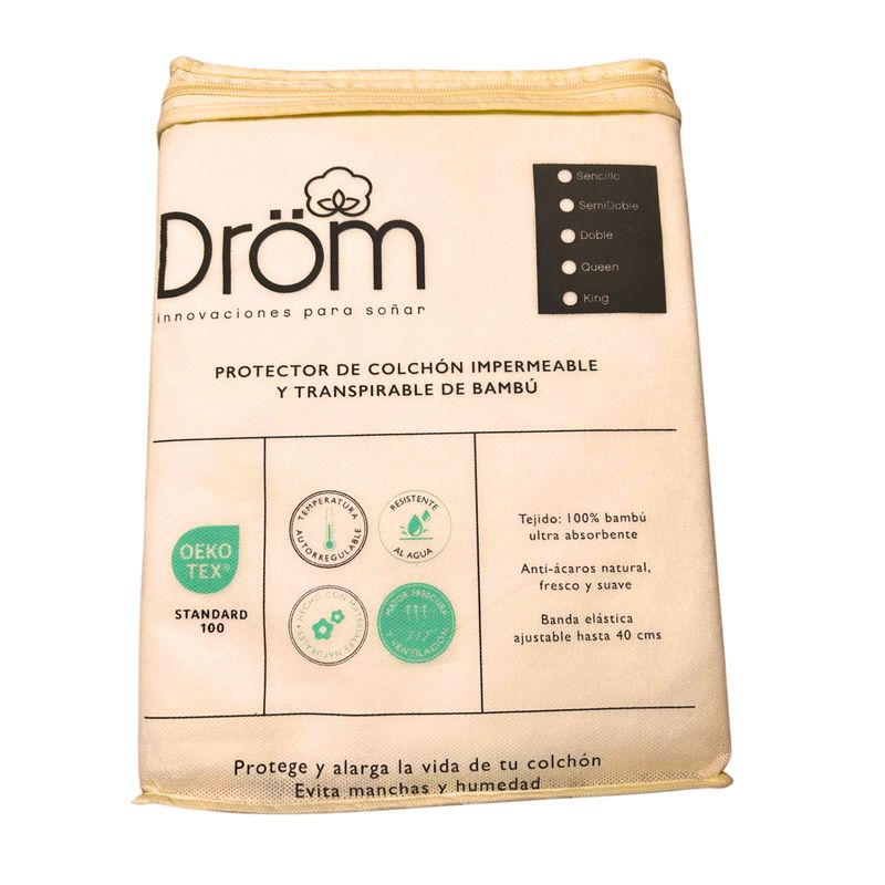 DROM - Protector de colchón Industrial Semidoble