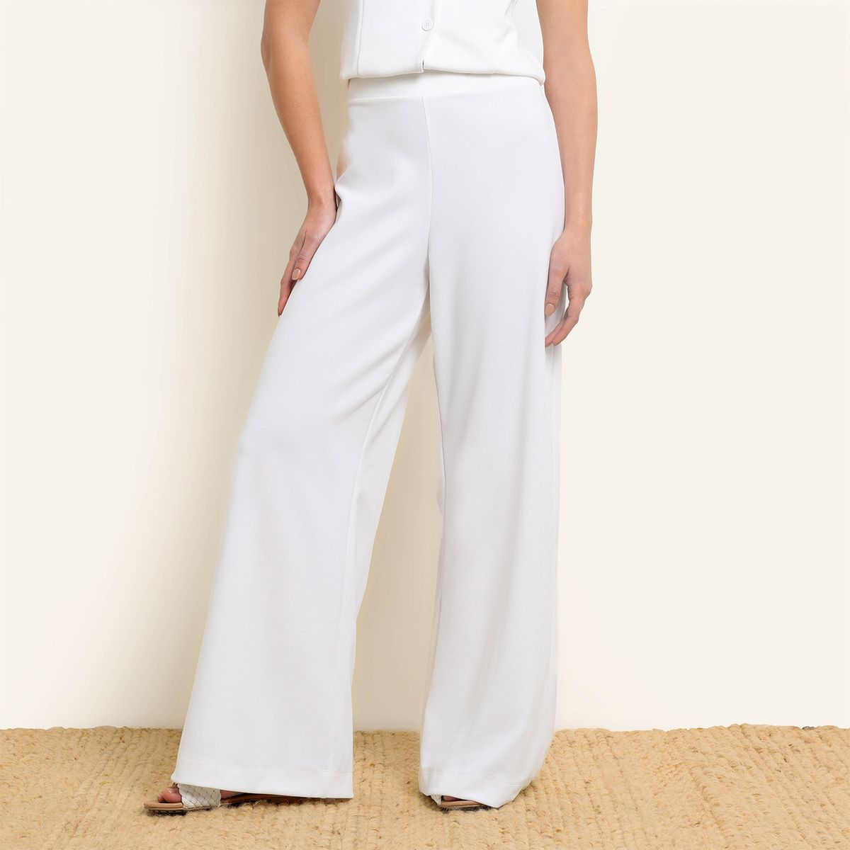 SYBILLA - Pantalón Wide leg Mujer Tiro medio SYBILLA