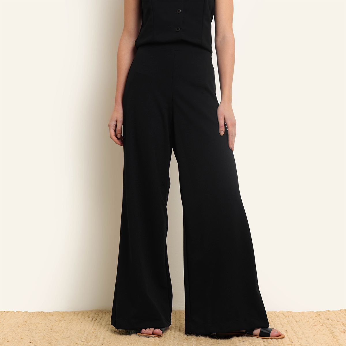 SYBILLA - Pantalón Wide leg Mujer Tiro medio SYBILLA