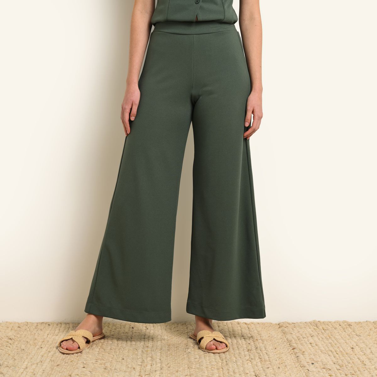 SYBILLA - Pantalón Wide leg Mujer Tiro medio SYBILLA