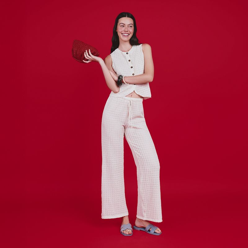 SYBILLA - Pantalón Wide leg Mujer Tiro alto SYBILLA