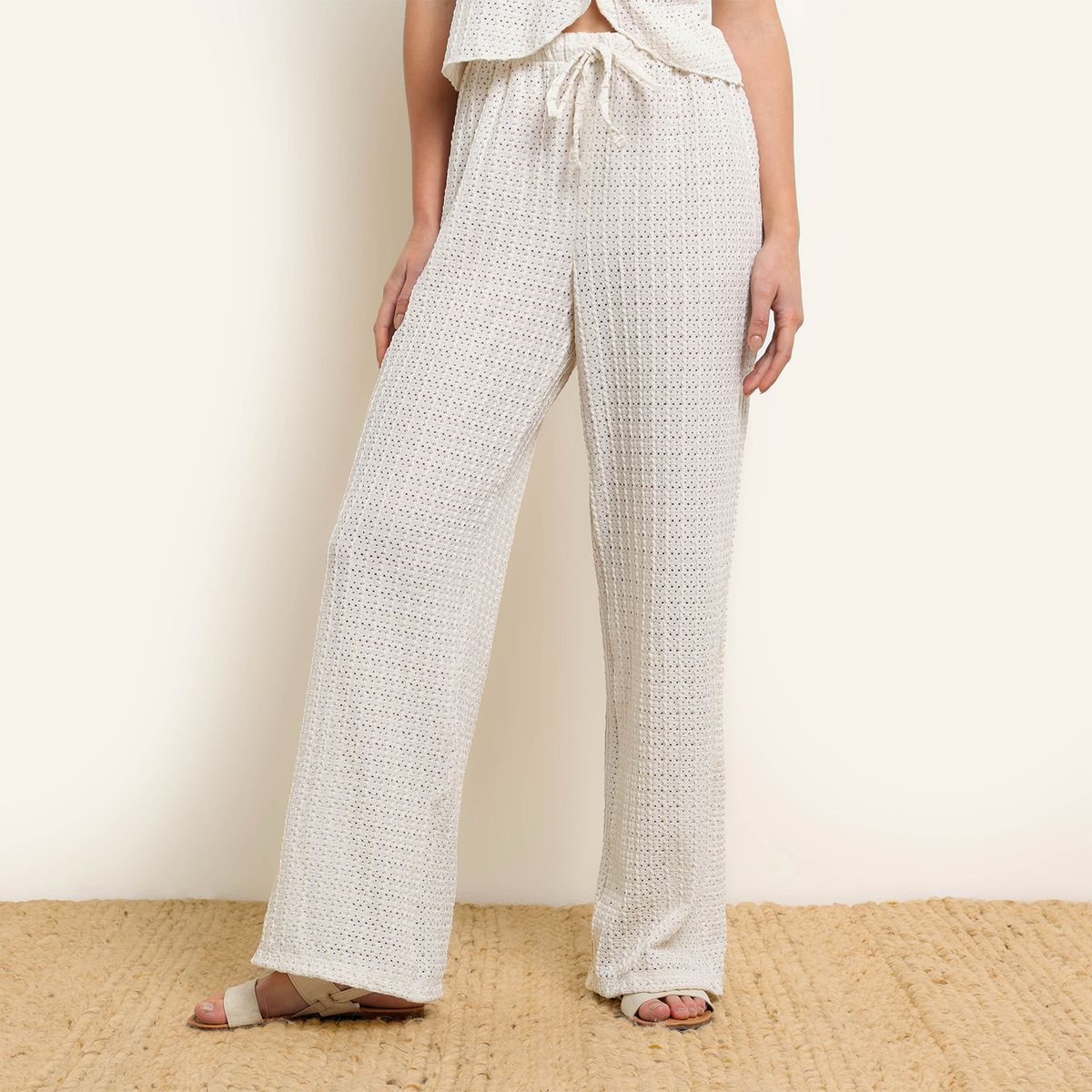 SYBILLA - Pantalón Wide leg Mujer Tiro alto SYBILLA