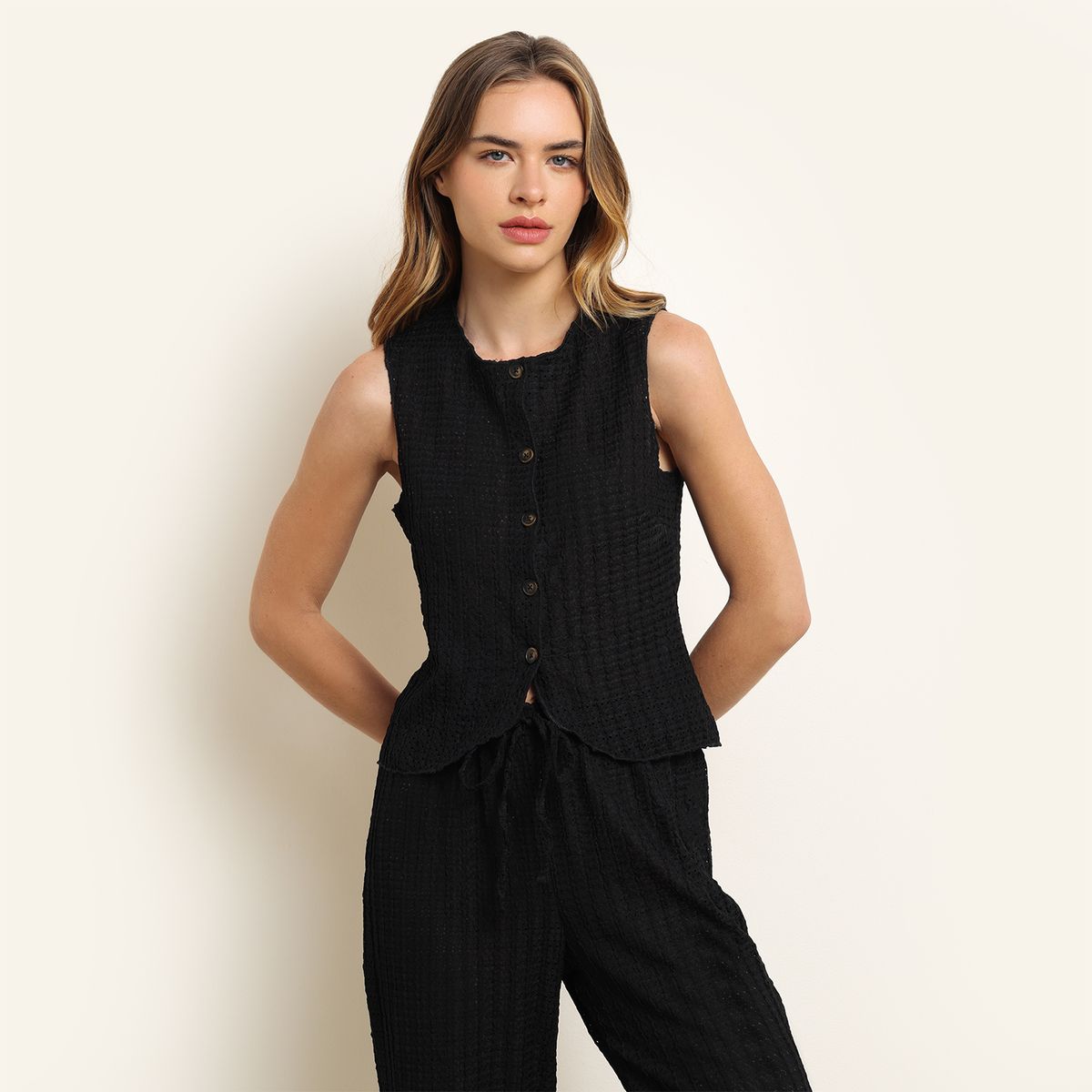 SYBILLA - Top Mujer Sin mangas Sybilla Regular fit