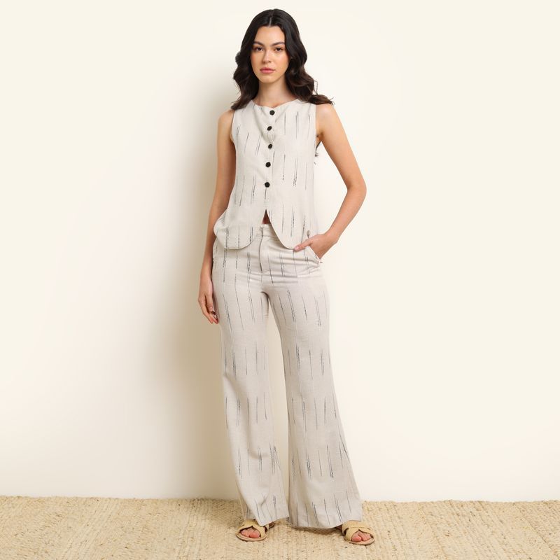 BASEMENT - Pantalón Recto Mujer Tiro alto Basement