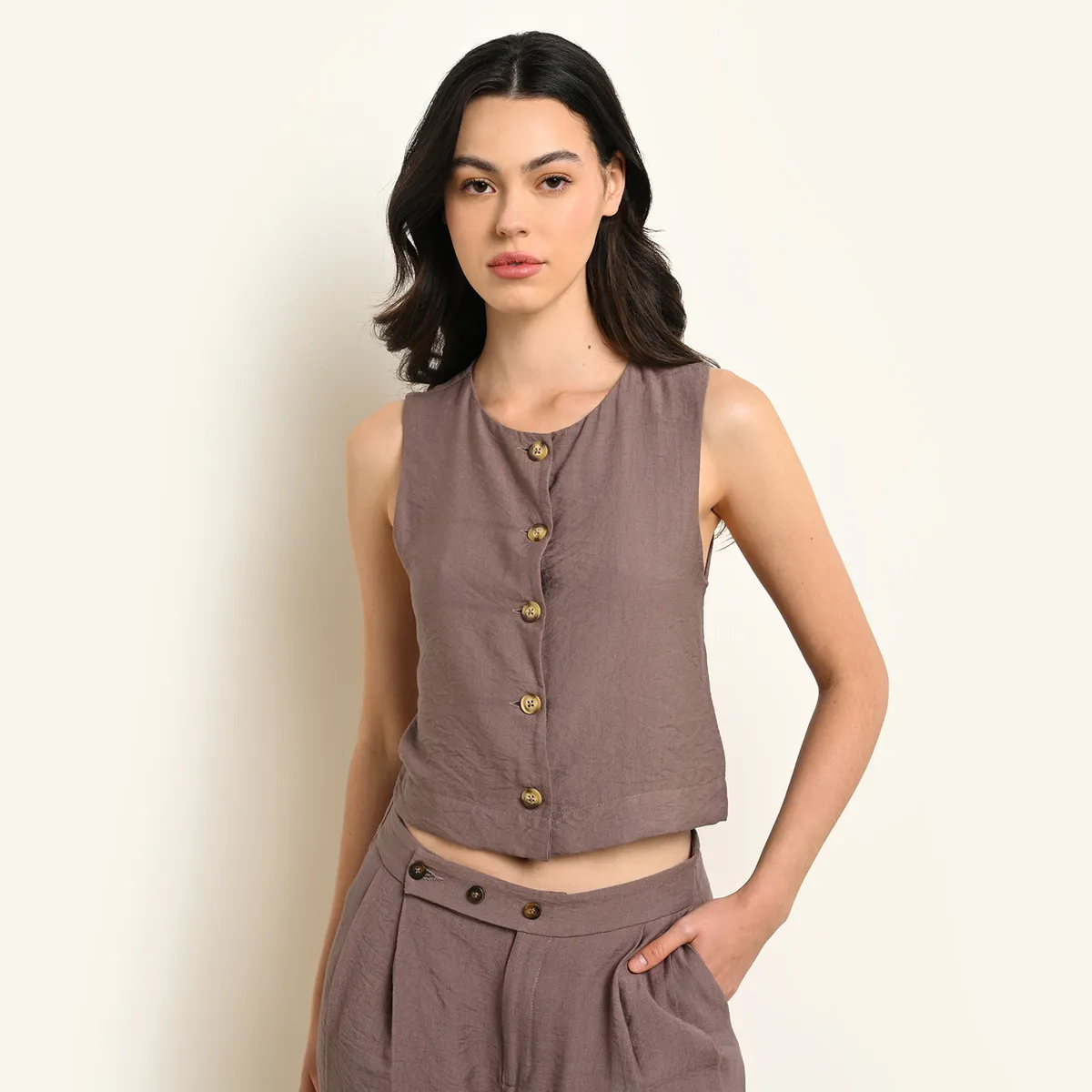 BASEMENT - Chaleco Mujer Basement