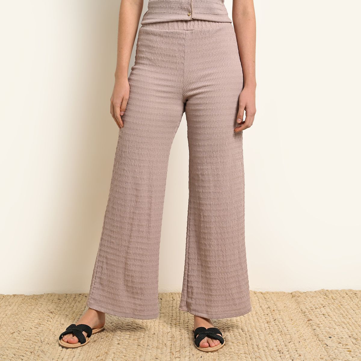 UNIVERSITY CLUB - Pantalón Wide leg Mujer Tiro alto University Club