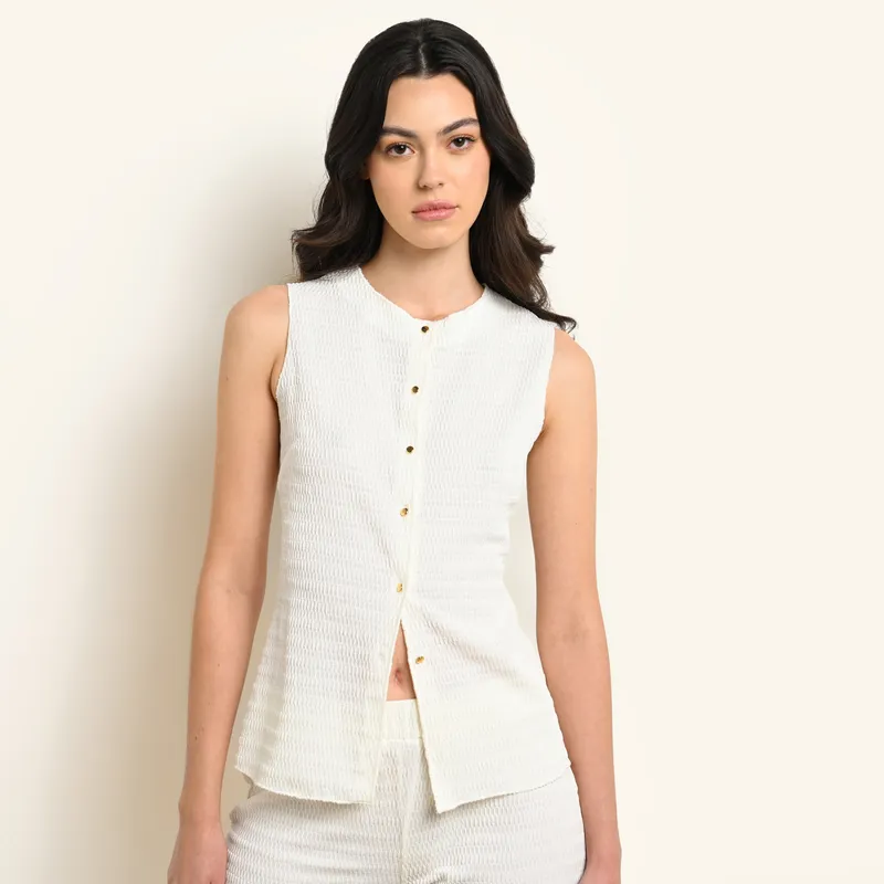 UNIVERSITY CLUB - Blusa Mujer Sin mangas University Club Slim fit