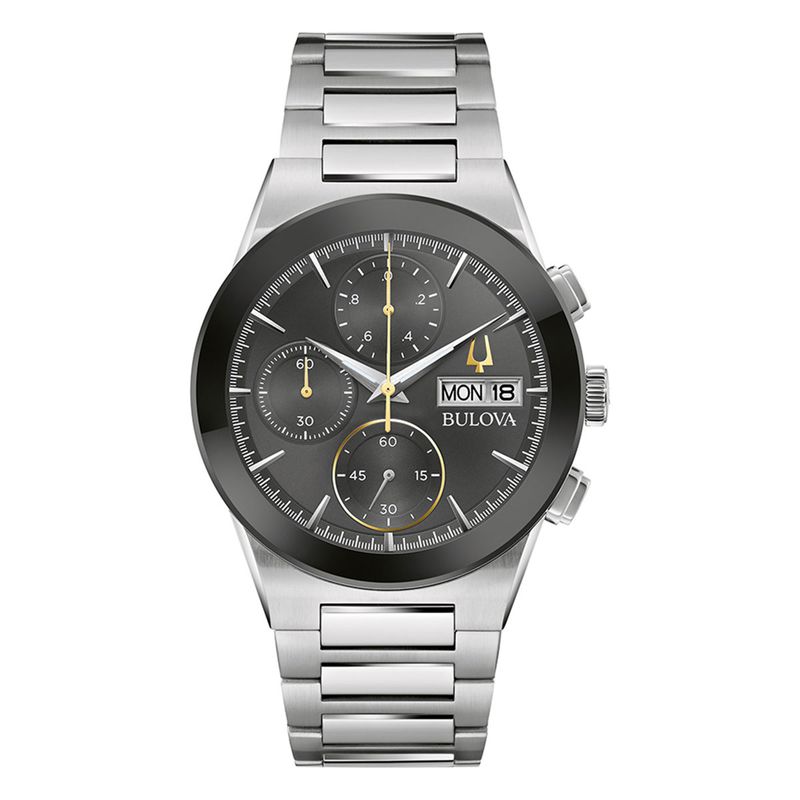 BULOVA - Reloj Bulova Hombre Modern. Reloj Acero Inoxidable Plateado 96C149