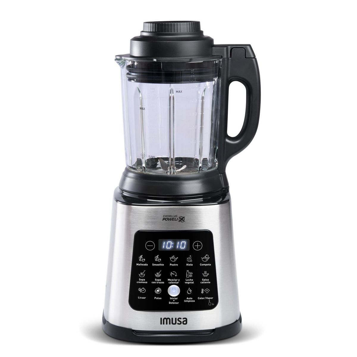IMUSA - Licuadora Imusa Ultraforce Cook |10 programas automáticos| 1400 Watts | Capacidad 2 Lt