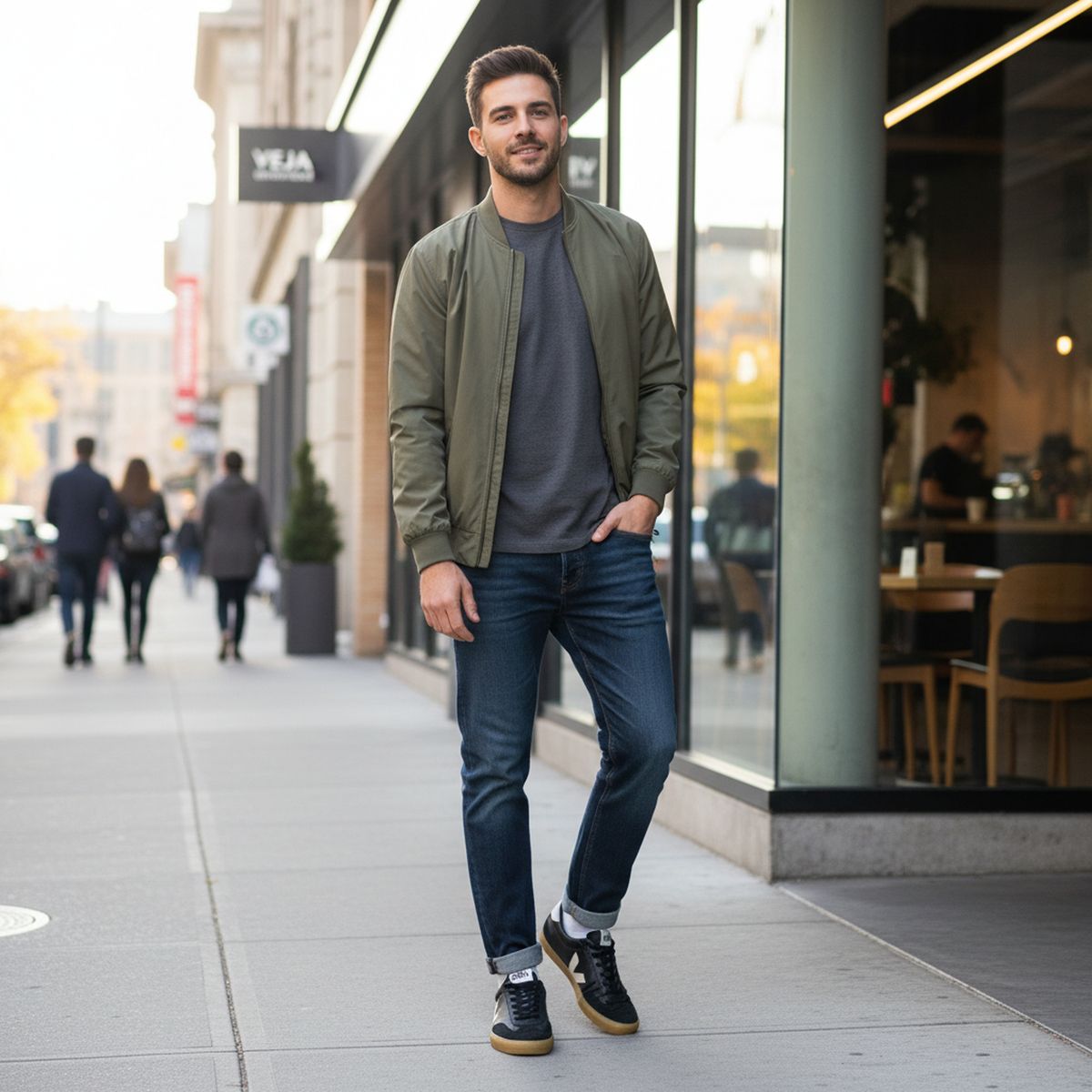 VEJA - Tenis Veja Moda Volley Hombre Negros