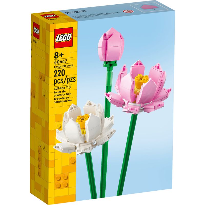 LEGO - LEGO: Flores de loto Botanicals. Set de bloques de construcción