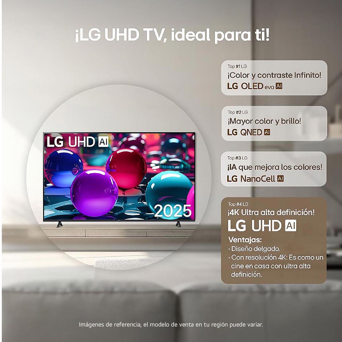 LG - Televisor | LG | 55 pulgadas | 4K Ultra HD | LED | 55UA8050PSA.AWC | Incluye Control Magic Remote