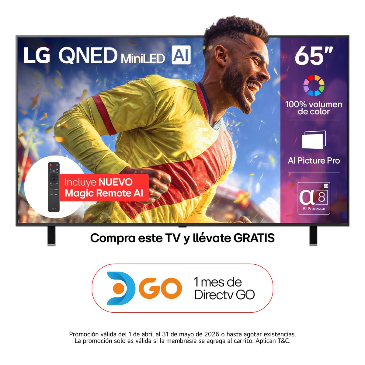 LG -  Televisor | LG | 65 pulgadas | 4K Ultra HD | QNED | 65QNED85ASG