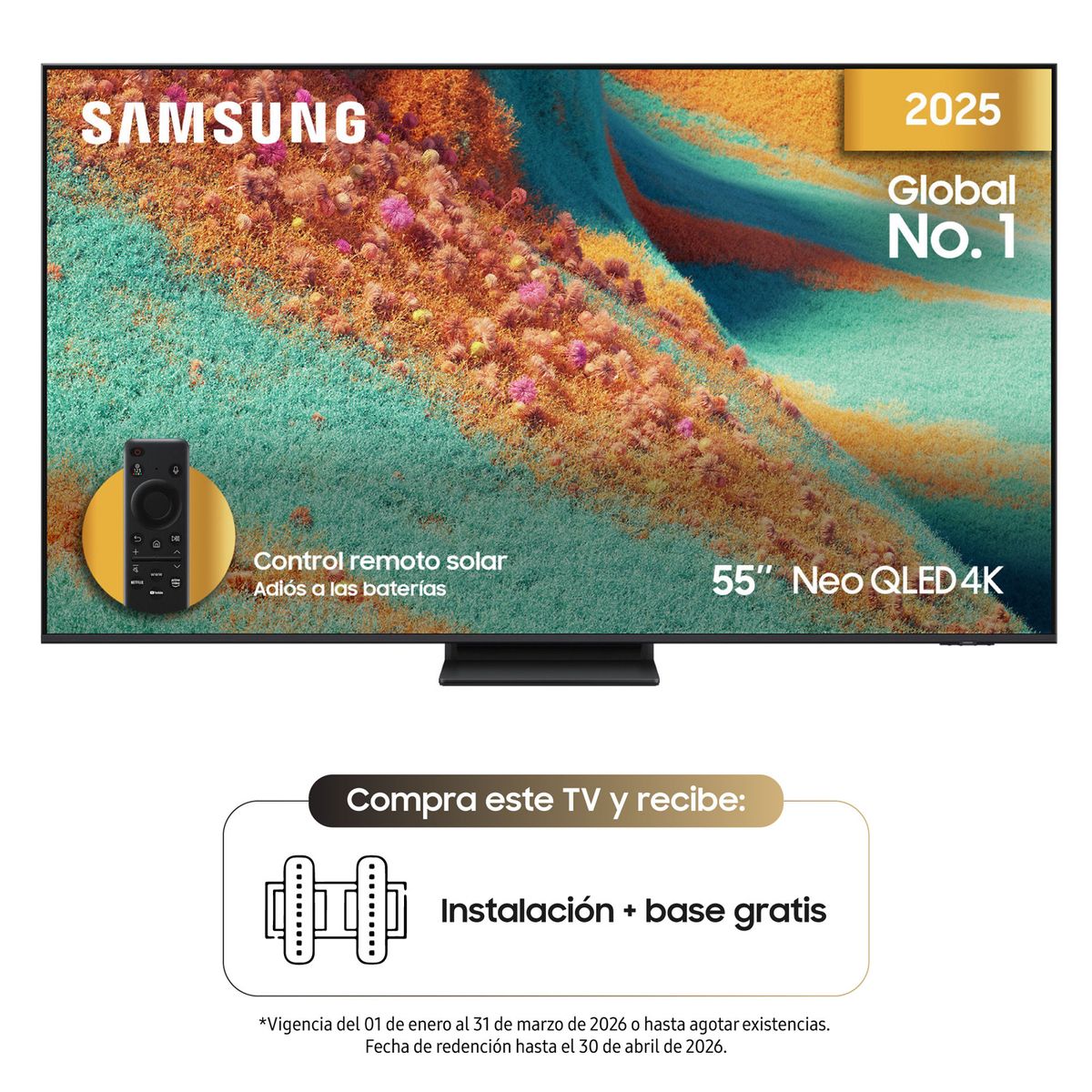 SAMSUNG - Televisor | Samsung | 55 pulgadas | 4K | NEOQLD | QN55QN85FAK 