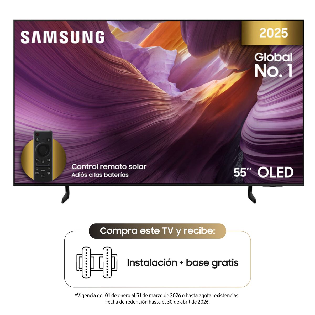 SAMSUNG - Televisor TV SAMSUNG 55" OLED 4K QN55S85FAKXZL