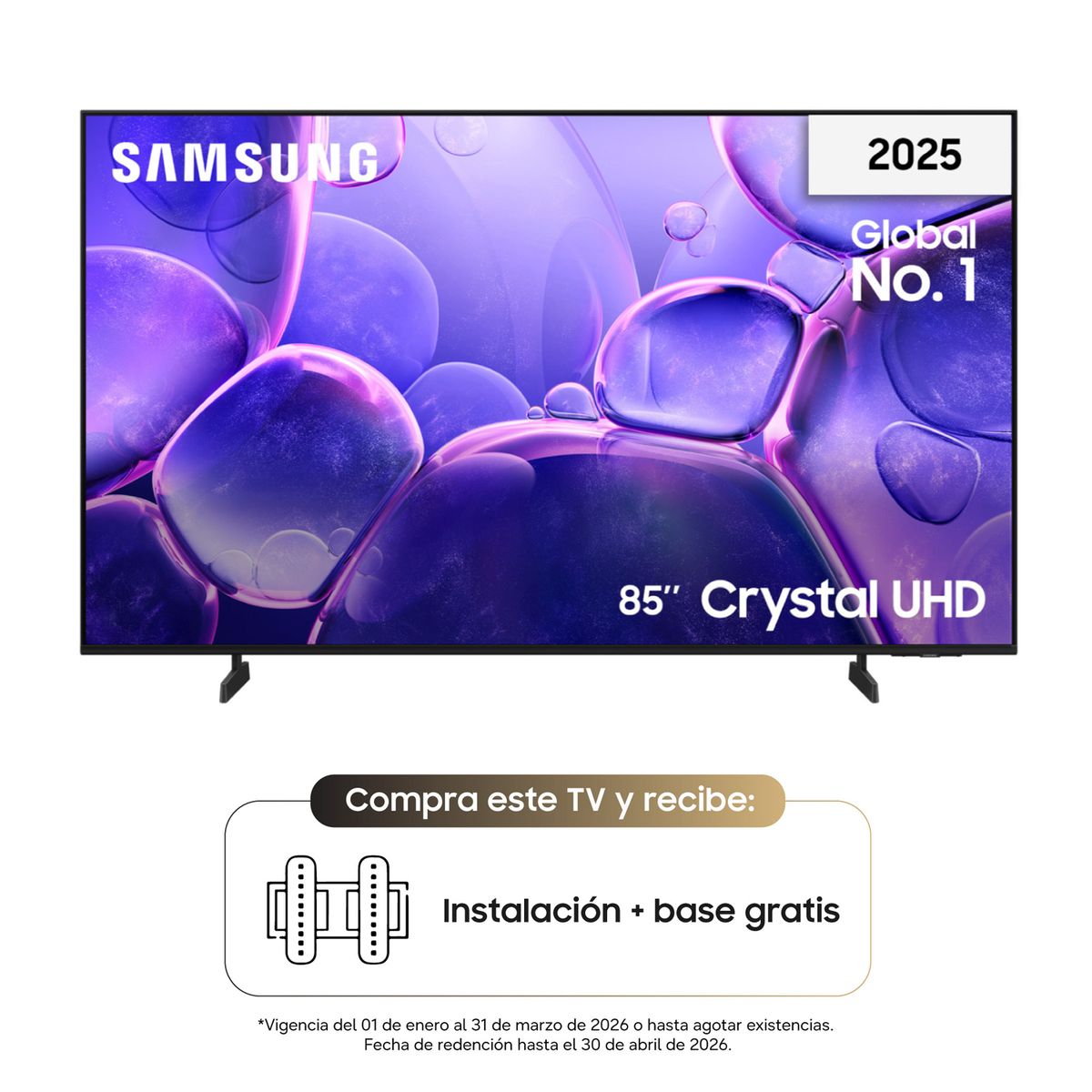 SAMSUNG - Televisor Samsung | 85 pulgadas | 4K Ultra HD | UN85U8000FKXZL