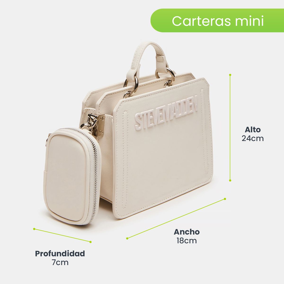 STEVE MADDEN - Bolso Mini Steve Madden para Mujer Bevelymm Beige