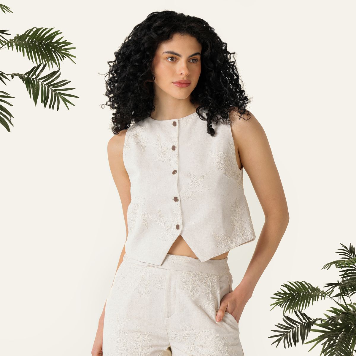 BAHIA MARIA X FALABELLA - Chaleco Mujer Bahia Maria x Falabella