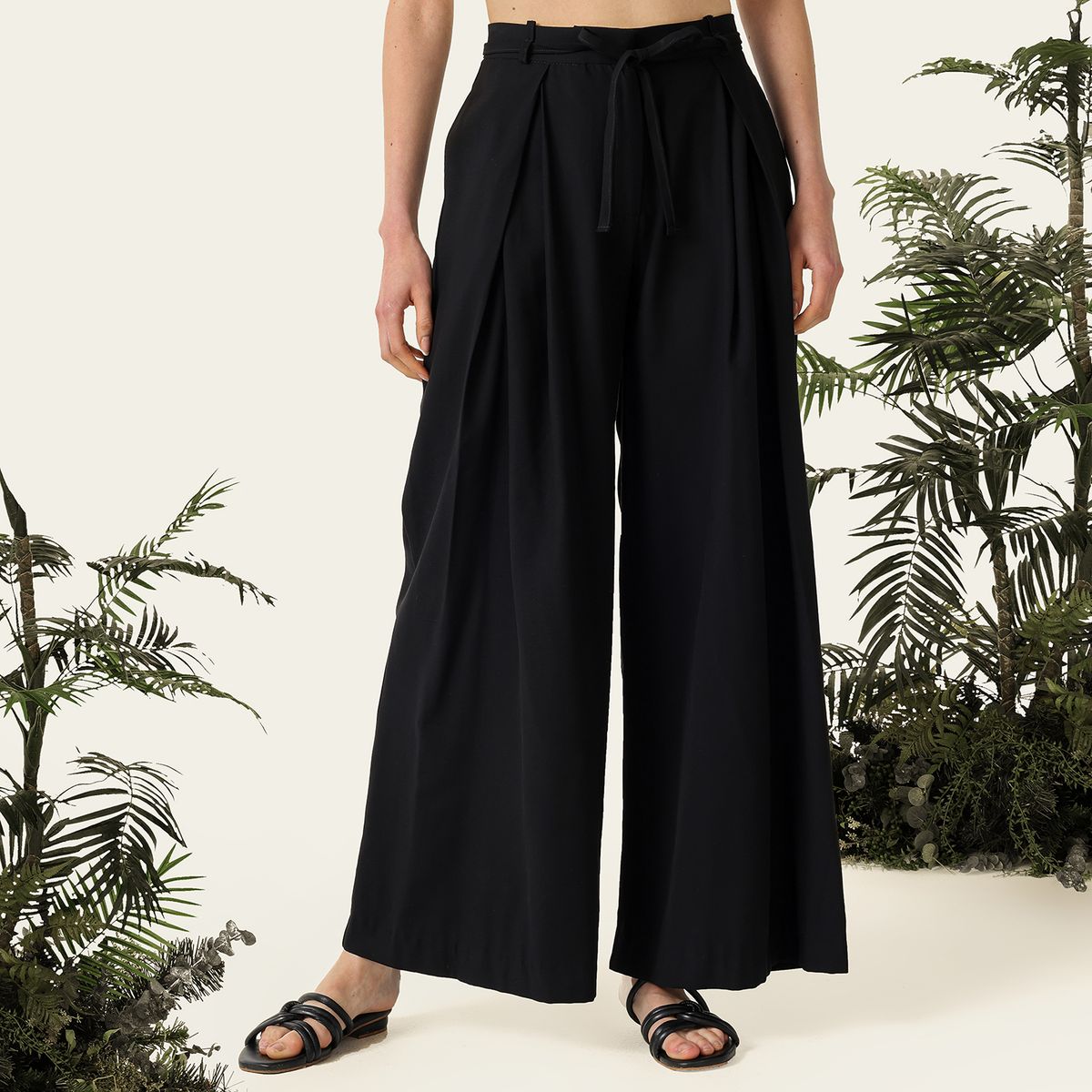 BAHIA MARIA X FALABELLA - Pantalón Wide leg Mujer Tiro medio Bahia Maria x Falabella