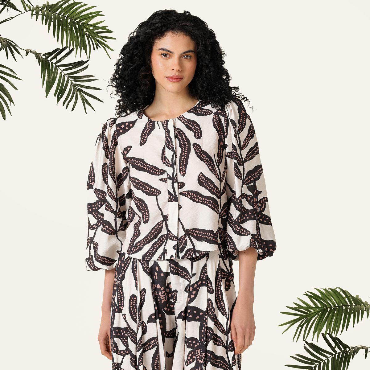 BAHIA MARIA X FALABELLA - Camisa Mujer Manga 3/4 Bahia Maria x Falabella