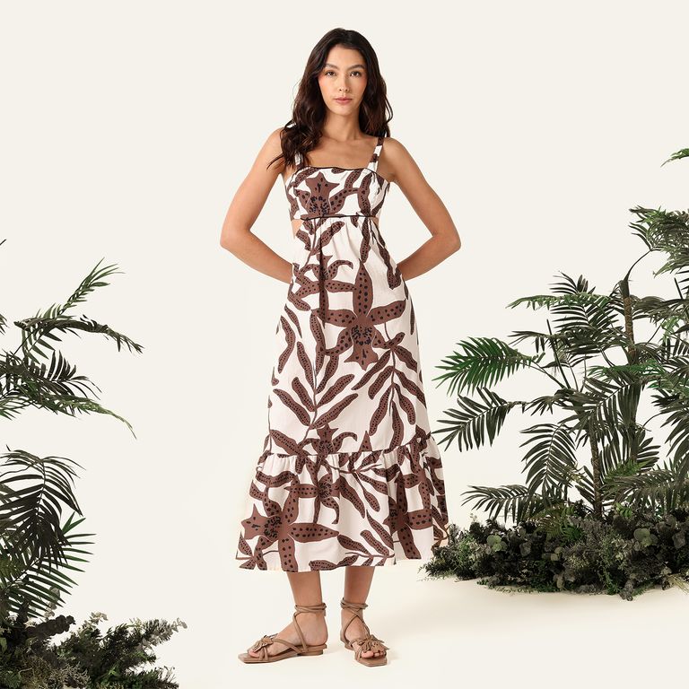 Vestido Mujer Medio de Algodón