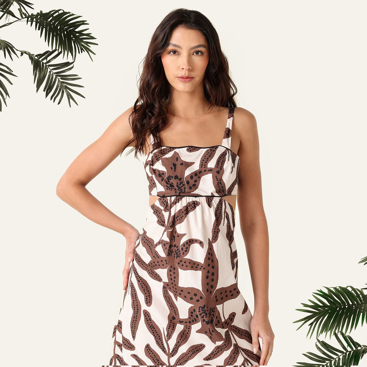 BAHIA MARIA X FALABELLA - Vestido Mujer Medio de Algodón Bahia Maria x Falabella