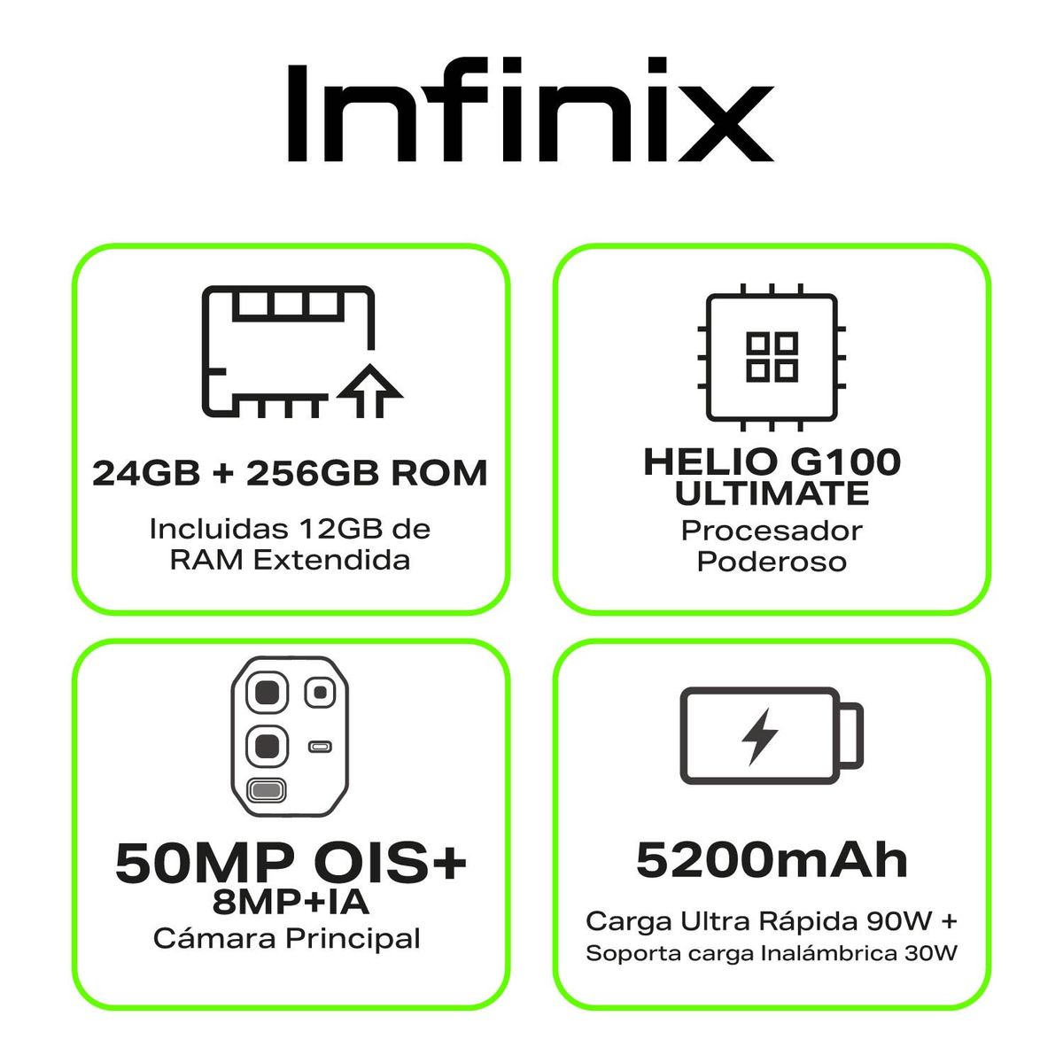 INFINIX - Celular Infinix Note 50 Pro 4G | 256GB | 12GB RAM 