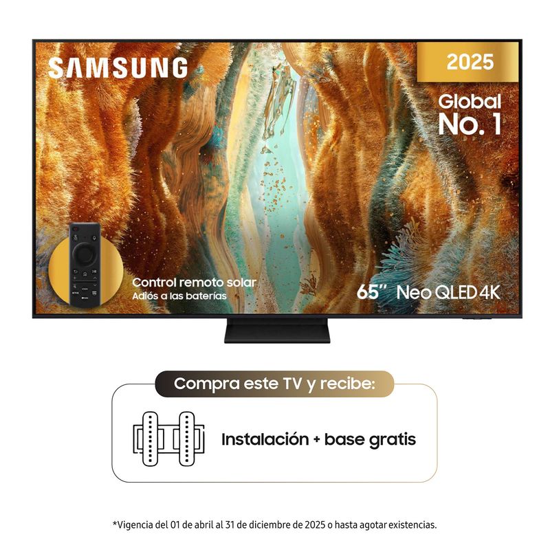 SAMSUNG - Televisores SAMSUNG 4K Ultra HD Smart TVTV SAMSUNG 65 NEOQLD 4K QN65QN70FAK