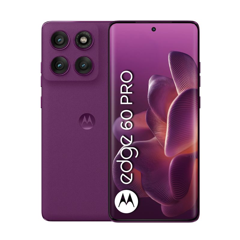 MOTOROLA - motorola edge 60 pro 512GB Uva  | 12GB RAM | cámara posterior 50MP|cámara frontal 32MP| pantalla 6,7" pulgadas + Mediatek Dimensity 8350
