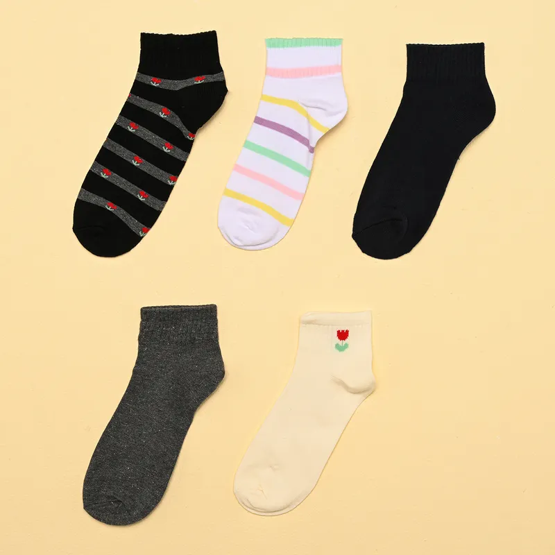 ELV - Medias Niña Corto Pack de 5 Elv