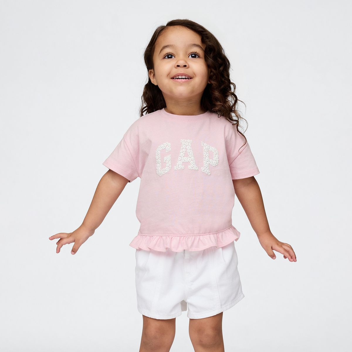 GAP - Camiseta Niña con Logo Manga corta Algodón GAP